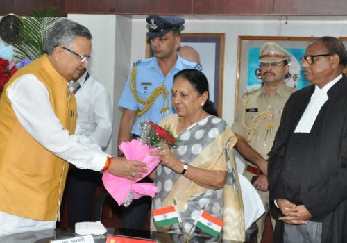 Administered oath as Chief Justice, Chhattisgarh High Court to Governor Anandiben Patel