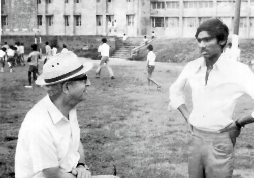 With Father John Moore, Principal, St. Xavier's School, Bokaro Streel City