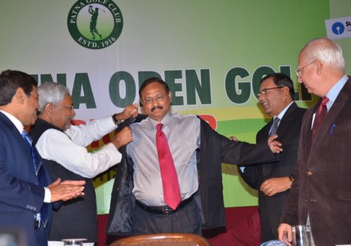 Honoured as President, Patna Golf Club by Shri Nitish Kumar, Chief Minister, Bihar